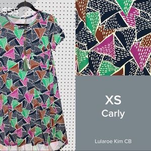 Lularoe XS Carly Dress High Low Hem